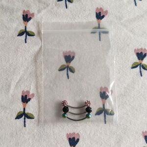 Body piercing ring jewelry for ear lip eyebrow belly button nose